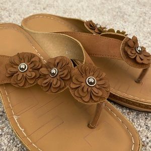 Fun Summer Flower Sandals, Size 7